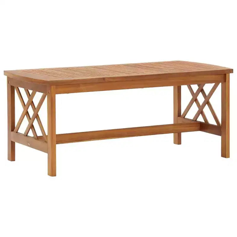 vidaXL Set divani da giardino 3 pz in legno massello di acacia oliato Naturale