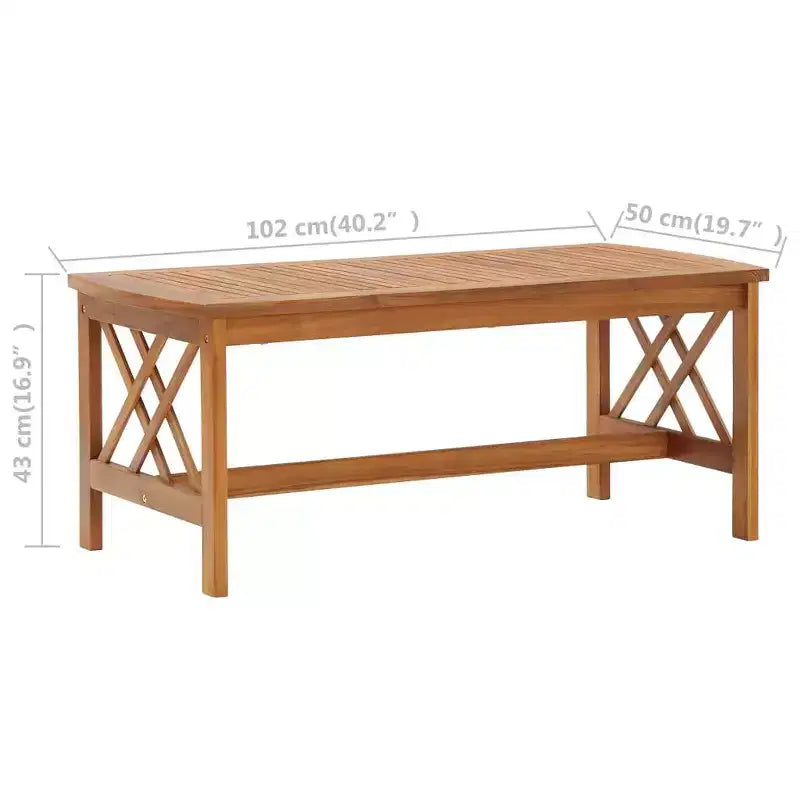 vidaXL Set divani da giardino 3 pz in legno massello di acacia oliato Naturale