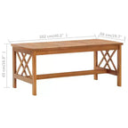 vidaXL Set divani da giardino 3 pz in legno massello di acacia oliato Naturale