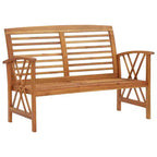 vidaXL Set divani da giardino 3 pz in legno massello di acacia oliato Naturale