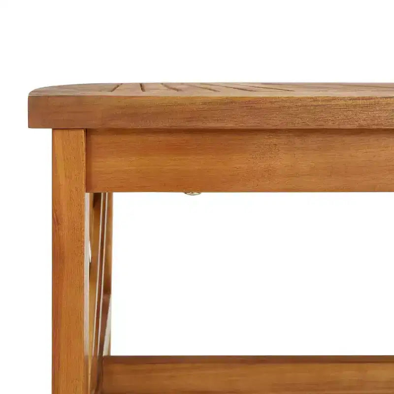 vidaXL Set divani da giardino 3 pz in legno massello di acacia oliato Naturale