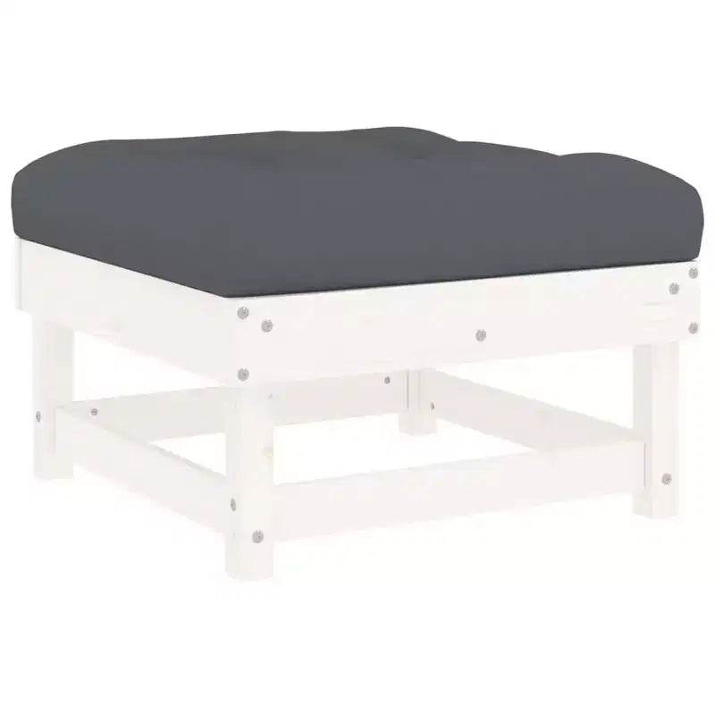 vidaXL Set Salotto da Giardino con Cuscini, 8 pz, in Legno Massello