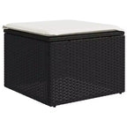 vidaXL Set Divani da Giardino 6 pz con Cuscini in Polirattan Marrone e Crema con Tavolo