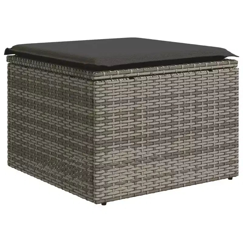 vidaXL Set Divani da Giardino 6 pz con Cuscini in Polirattan Marrone e Crema con Tavolo