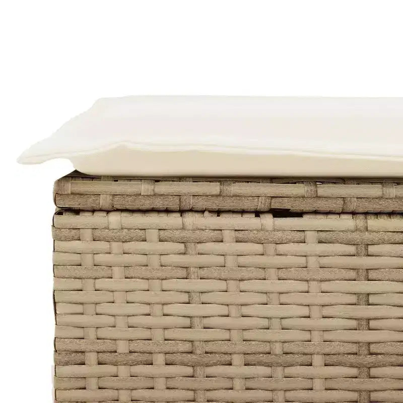 vidaXL Set Divani da Giardino 6 pz con Cuscini in Polirattan Marrone e Crema con Tavolo