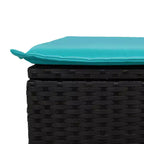vidaXL Set Divani da Giardino 11 pz con Cuscini in Poly Rattan