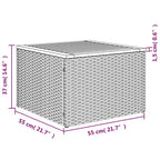 vidaXL Set Divani da Giardino 11 pz con Cuscini in Poly Rattan