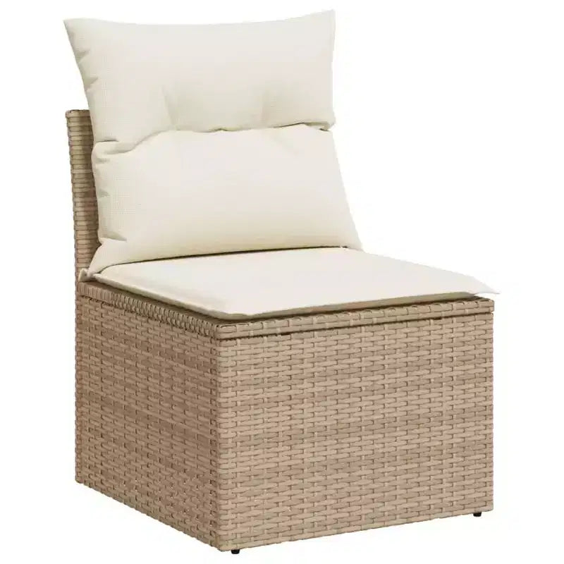 vidaXL Set Divano da Giardino 5 pz con Cuscini, Sezionale Modulare per Esterni, Poly Rattan, Colori Vari