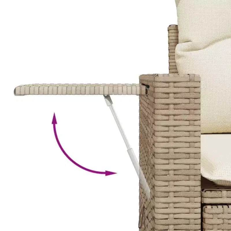 vidaXL Set Divano da Giardino 5 pz con Cuscini, Sezionale Modulare per Esterni, Poly Rattan, Colori Vari