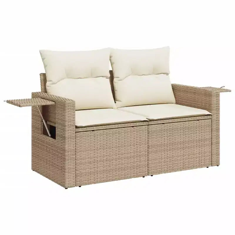 vidaXL Set Divano da Giardino 5 pz con Cuscini, Sezionale Modulare per Esterni, Poly Rattan, Colori Vari