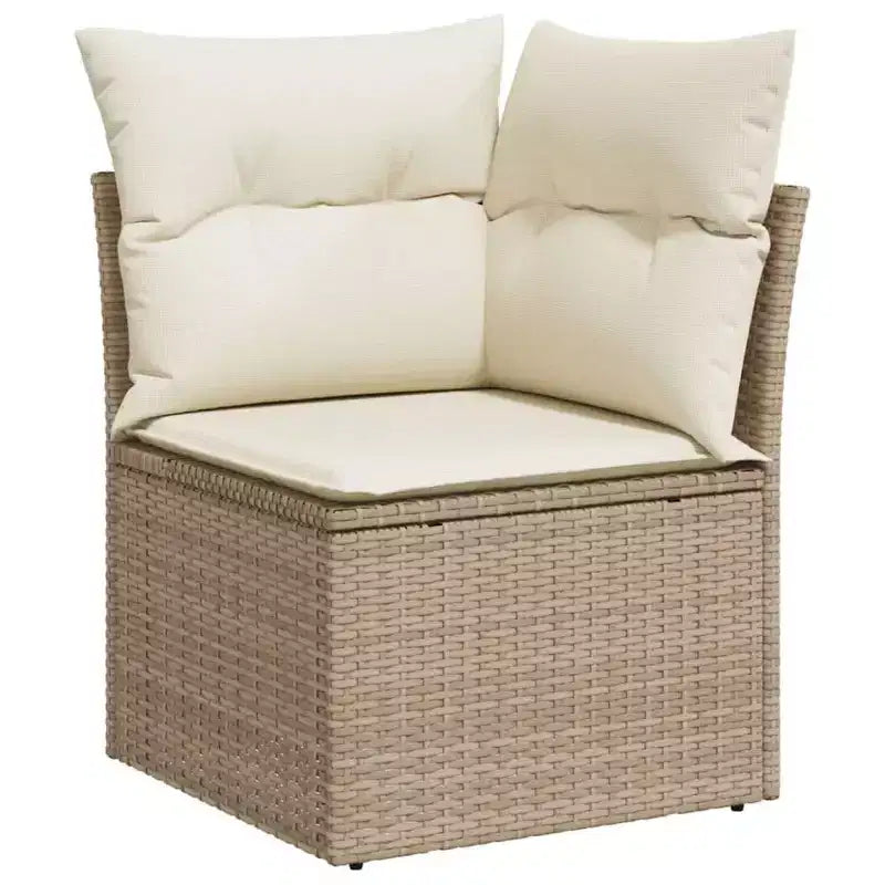 vidaXL Set Divano da Giardino 5 pz con Cuscini, Sezionale Modulare per Esterni, Poly Rattan, Colori Vari