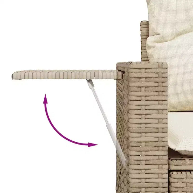 vidaXL Set Divano da Giardino 5 pz con Cuscini, Sezionale Modulare per Esterni, Poly Rattan, Colori Vari
