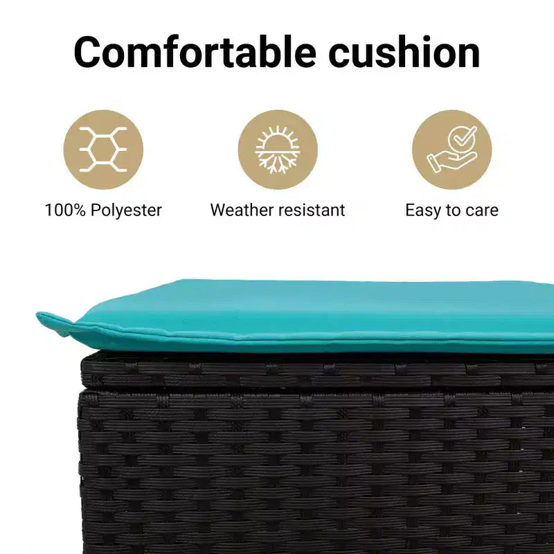vidaXL Set Divani da Giardino 10 pz con Cuscini in Polyrattan