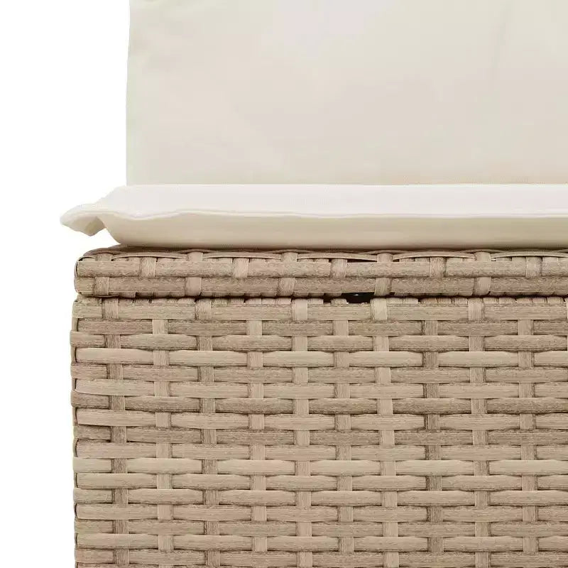vidaXL 10 Piece Patio Sofa Set with Cushions, Poly Rattan Outdoor Sectional, Modular, Multiple Colors/Models
