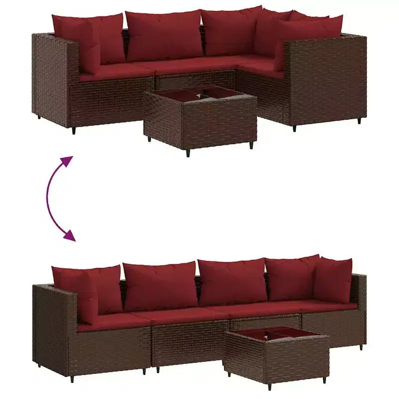Set lounge da giardino vidaXL