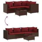 Set lounge da giardino vidaXL