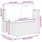 Set lounge da giardino vidaXL