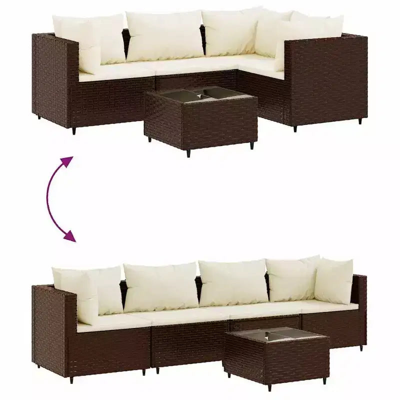 Set lounge da giardino vidaXL
