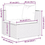 Set lounge da giardino vidaXL