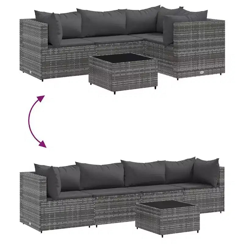 Set lounge da giardino vidaXL