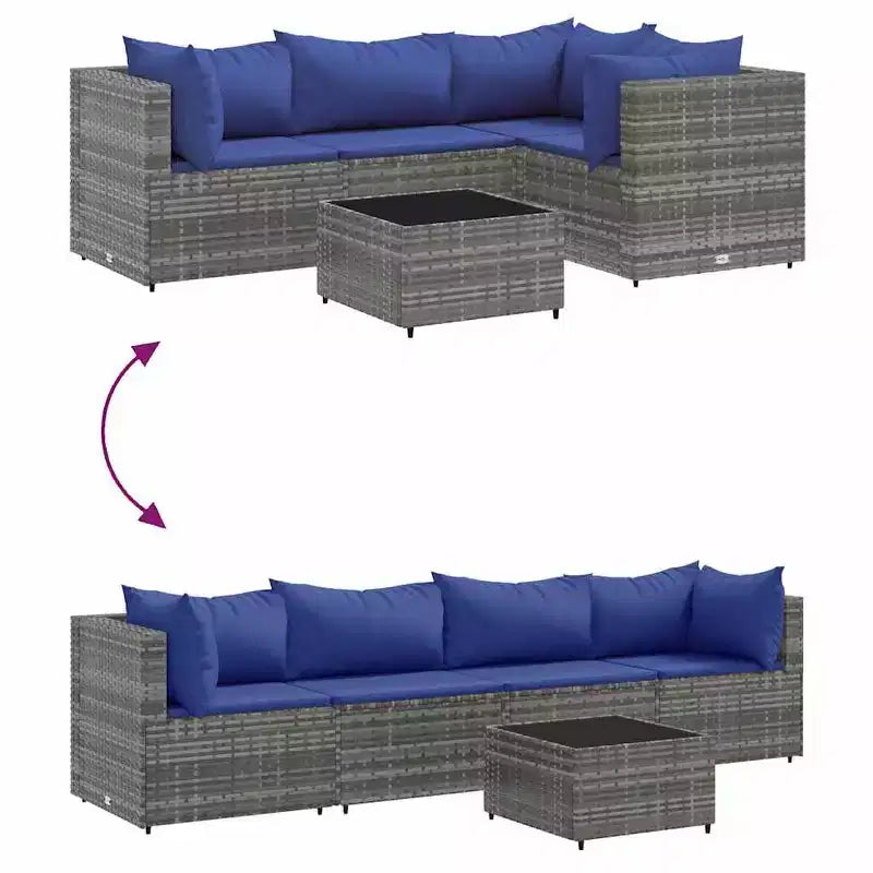 Set lounge da giardino vidaXL