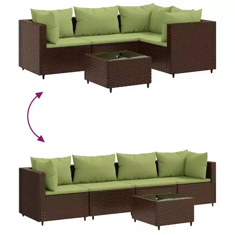 Set lounge da giardino vidaXL