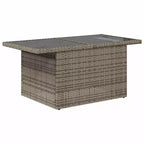 vidaXL Set Divani da Giardino con Cuscini e Tavolo Esterno 11 pz Polyrattan