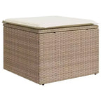 vidaXL 10 Piece Patio Sofa Set with Cushions Gray Poly Rattan