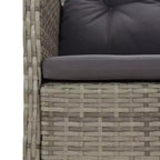 vidaXL Patio Furniture Set 5 Piece Outdoor Chair with Cushions Poly Rattan