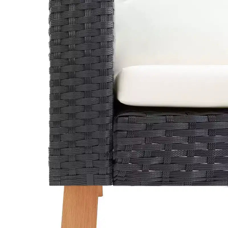 vidaXL Set da Giardino 3 pz Divano da Esterno con Tavolino Polyrattan