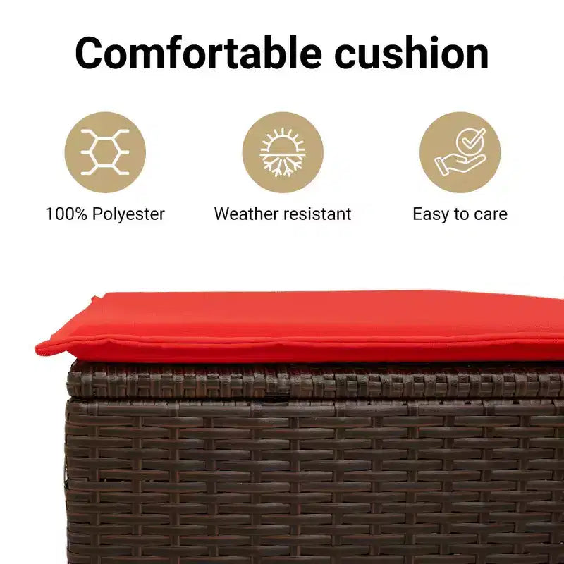 vidaXL Set Divani da Giardino 4 pz con Cuscini in Polyrattan - Con Tavolo