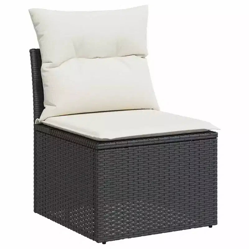 vidaXL Set Divano da Giardino 7 Pezzi con Cuscini, Sezionale Modulare da Esterno in Poly Rattan, Colori e Modelli Multipli