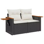vidaXL Set Divano da Giardino 7 Pezzi con Cuscini, Sezionale Modulare da Esterno in Poly Rattan, Colori e Modelli Multipli