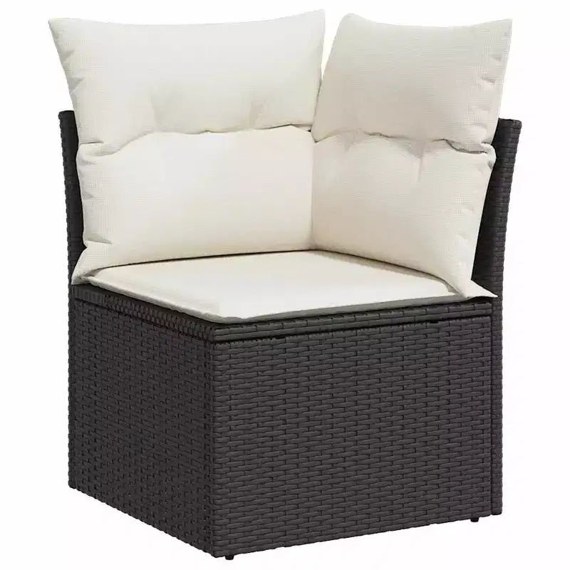 vidaXL Set Divano da Giardino 7 Pezzi con Cuscini, Sezionale Modulare da Esterno in Poly Rattan, Colori e Modelli Multipli