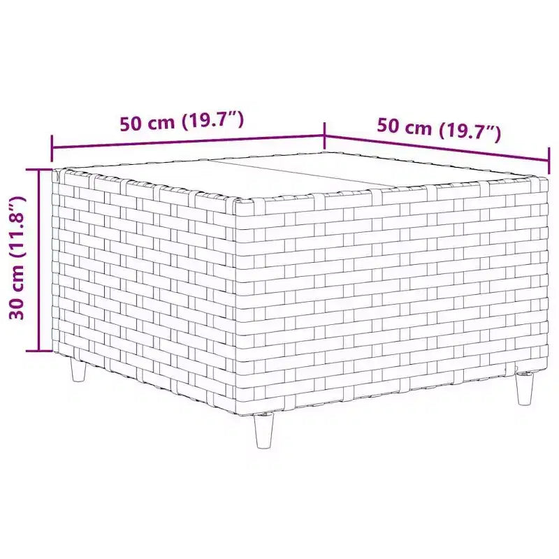 vidaXL Set Divani da Giardino con Cuscini, in Polyrattan