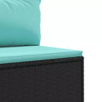 vidaXL Set Divani da Giardino con Cuscini, in Polyrattan