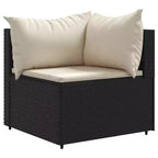 vidaXL Set Divani da Giardino con Cuscini, in Polyrattan