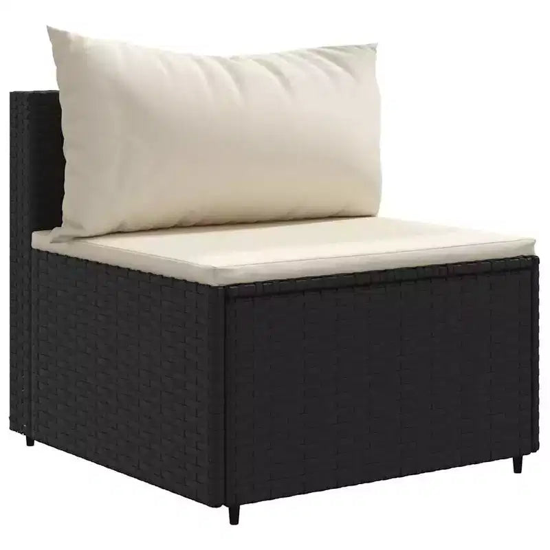 vidaXL Set Divani da Giardino con Cuscini, in Polyrattan