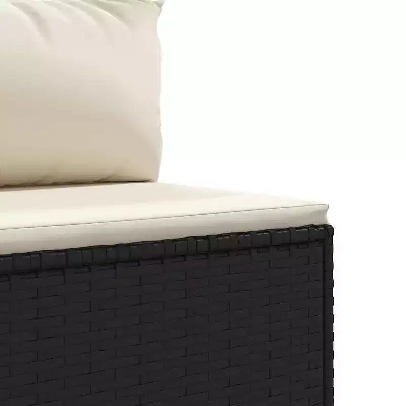vidaXL Set Divani da Giardino con Cuscini, in Polyrattan