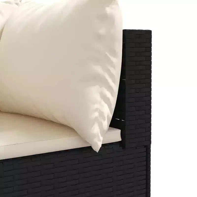 vidaXL Set Divani da Giardino con Cuscini, in Polyrattan