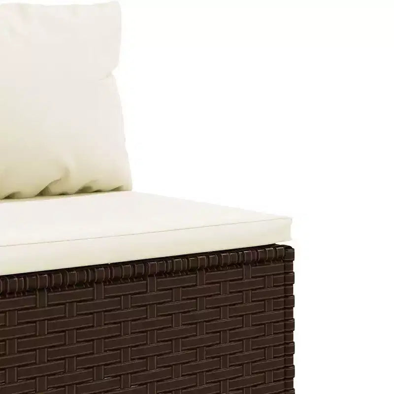 vidaXL Set Divani da Giardino con Cuscini, in Polyrattan