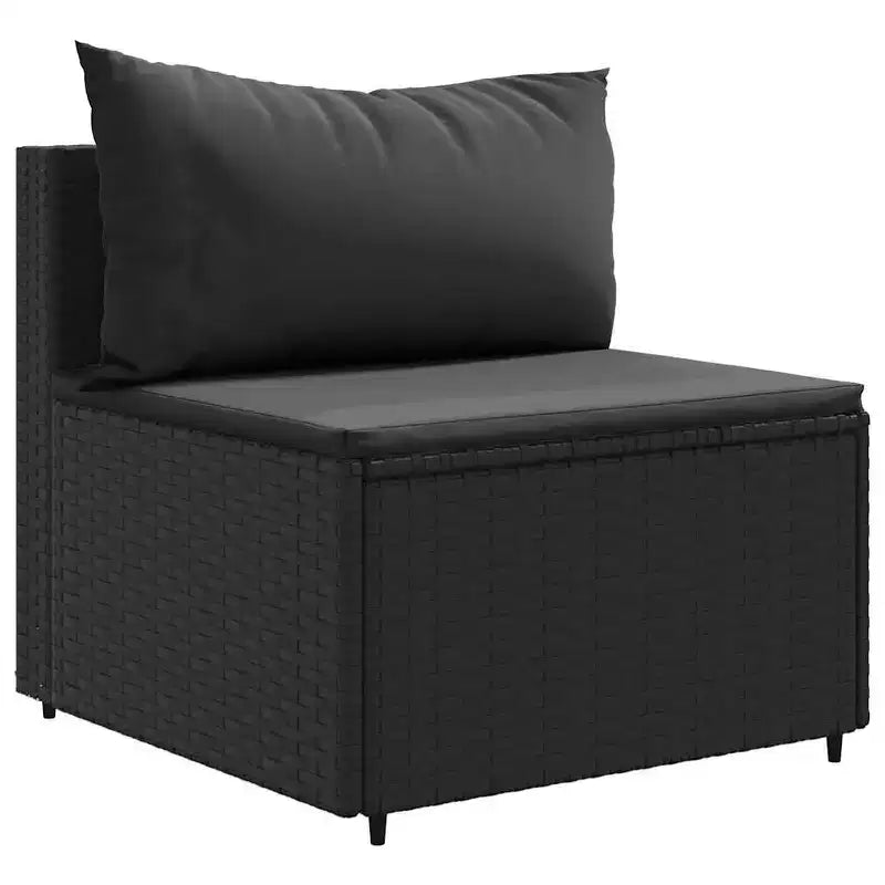 vidaXL Set Divani da Giardino con Cuscini, in Polyrattan