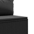 vidaXL Set Divani da Giardino con Cuscini, in Polyrattan