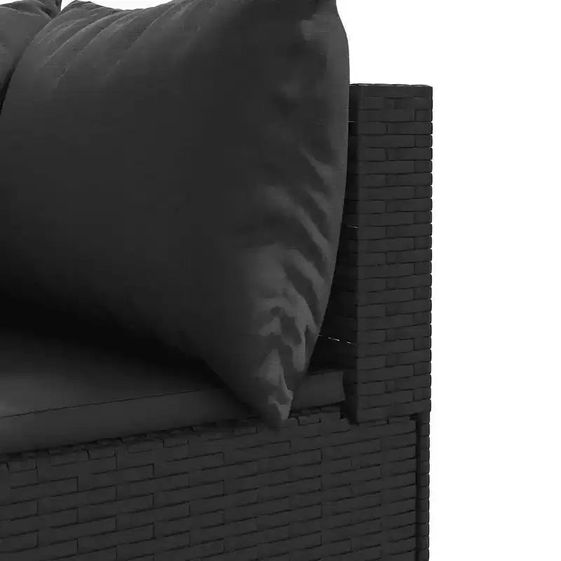 vidaXL Set Divani da Giardino con Cuscini, in Polyrattan