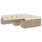 vidaXL Salotto da Giardino con Cuscini 12 pz in Polyrattan