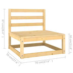 vidaXL Salotto da Esterno 4 Pezzi in Legno Massello di Pino