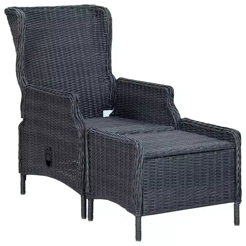 vidaXL Set da pranzo da giardino 9 pezzi tavolo e sedie in polyrattan