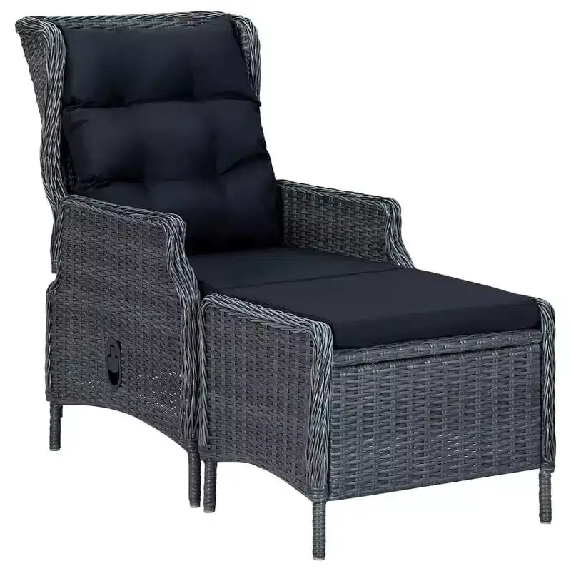 vidaXL Set da pranzo da giardino 9 pezzi tavolo e sedie in polyrattan