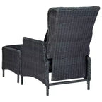 vidaXL Set da pranzo da giardino 9 pezzi tavolo e sedie in polyrattan