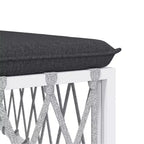 vidaXL 11 Piece Patio Furniture Set Garden Sectional Sofa with Cushions Steel